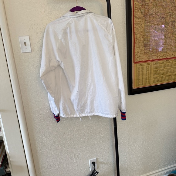 Champion Jacket Men’s Small VGUC white with red and blue accents - Picture 5 of 11